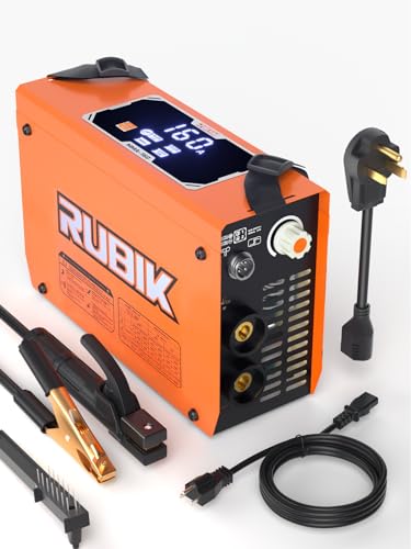 Rubik Mini 160A Stick Welder 110/220V, 3 in 1 Welder Machine MIG/MMA/Lift Tig, Portable ARC Welding Machine with IGBT Inverter, Digital LCD Dispaly Welder. (Not Spool Gun)
