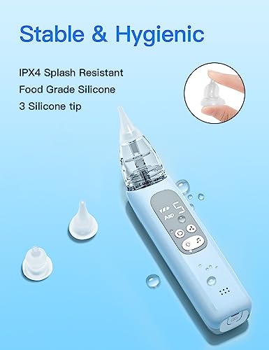 X-Bosak Baby Nasal Aspirator, Electric Nose Sucker with 5 Levels Suction, Soothing Light & Nursery Rhymes