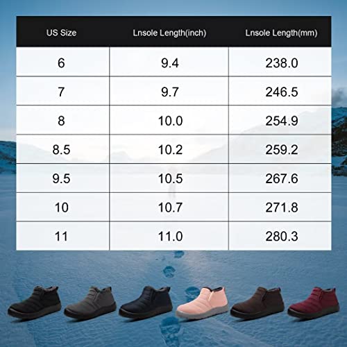Cheval Winter Snow Boots for Women, Fur Lined Warm Ankle Booties, Outdoor Anti-slip Waterproof Comfortable Short Boot, Botas De Invierno Para Mujert
