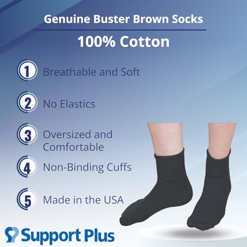 Buster Brown Ankle Socks - White - Small
