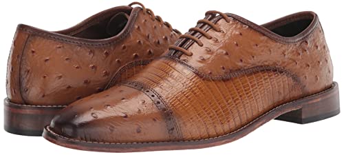Stacy Adams Men's Rodano Cap Toe Oxford, TAN, 11 Wide
