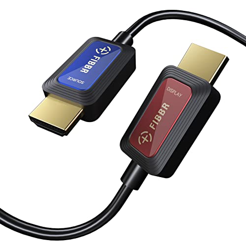 GeoHN.G 8K Fiber Optic HDMI Cable 65ft, Certified 48Gbps High-Speed HDMI 2.1 Cable, Support 8K@60Hz 4K@120Hz/144Hz eARC Dolby HDCP 2.2&2.3 HDR10 RTX 3080, Compatible with PS5/TV/Xbox Series X/PC