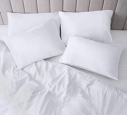 Utopia Bedding Queen Pillow Cases - 4 Pack - Envelope Closure - Soft Brushed Microfiber Fabric - Shrinkage and Fade Resistant Pillow Cases Queen Size 20 X 30 Inches (Queen, White)