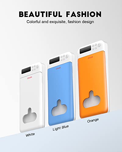 Cell Phone Lock Box with Timer,iPhone Timer Box for Android Sumsung/Google/iPhone 14/13/13 pro/12/11/X/XR/XS/8/ Cell Phone LockBox for Kids/Students/Parents to get More Focused (Organge) with Battery