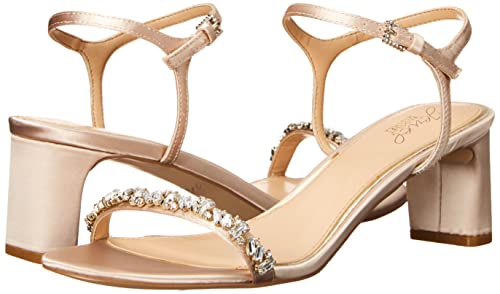 Jewel Badgley Mischka Dagny Strappy Low Block Heel