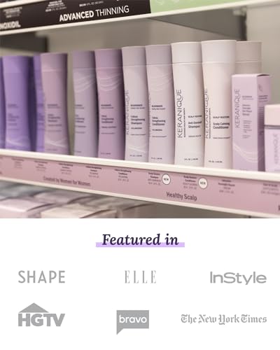 Keranique Volumizing Conditioner - Moisturizing Hair Conditioner for Fine, Thinning Hair and Fuller Hair Growth - Keratin Enriched, Sulfate-Free, Color-Safe, Anti-Aging Volume Conditioner for Women