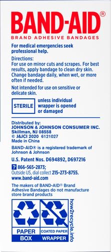 Band-Aid Brand Tough Strips Adhesive Bandage for Minor Cuts & Scrapes, All One Size, 60 ct