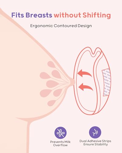 Nuliie Super Absorbent & Featherlight Disposable Nursing Pad, Stay Dry, Soft & Breathable Breast Pad for Leaking Milk, Leakproof, Individually Packaged Breastfeeding Essentials for Moms (100 Count)