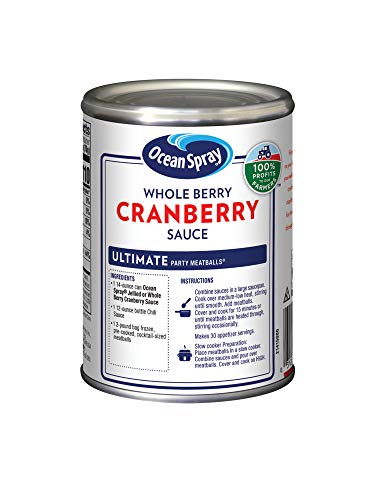 Ocean Spray® Whole Cranberry Sauce, Canned Side Dish, 14 Oz Can (Pack of 1)