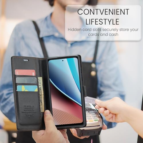 FLIPALM Wallet Case for Samsung Galaxy S20 FE 5G, RFID Blocking Credit Card Holder, PU Leather Folio Flip Kickstand Protective Shockproof Cover for Samsung S20 FE (Black)