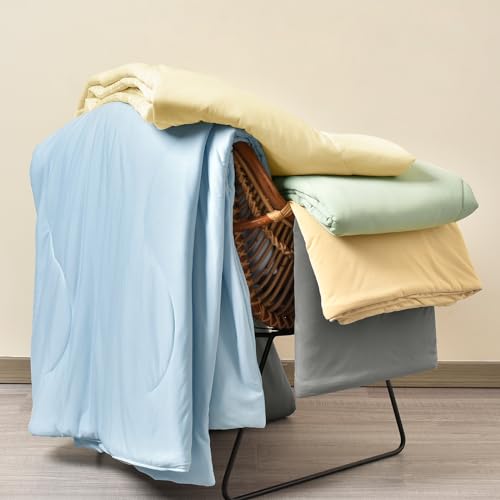 PHF Double Cooling Blanket Twin Size for Hot Sleepers, Soft Breathable Blankets for Summer with Double Side Cold, Q-Max>0.5 Arc-Chill Cool Lightweight Blanket for Night Sweats, 60"x80",Alabaster Gleam