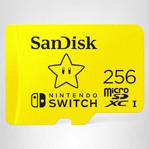 SANDISK 256GB microSDXC-Card, Licensed for Nintendo-Switch - SDSQXAO-256G-GNCZN