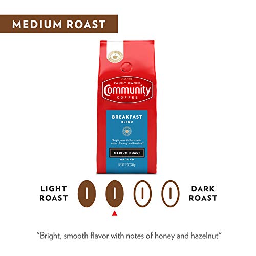 Community Coffee 100% Colombia, Medium Dark Roast Ground Coffee, 12 Ounce (Pack of 1)