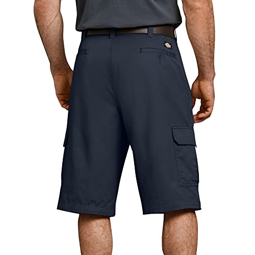 Dickies Men's 13 Inch Loose Fit Twill Cargo Short, Black, 30
