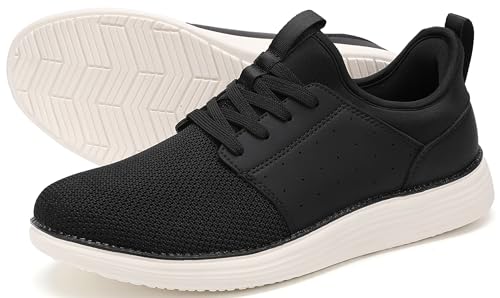 YOLARK Men Casual Dress Shoes Hands Free Slip On Fashion Sneakers Lightweight Breathable Walking Shoes Gym Tennis Athletic(Blue 11.5)