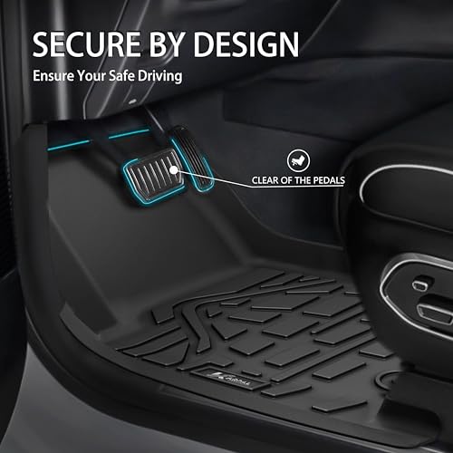 Floor Mats Cargo Liner Fit for Mazda CX5 2017-2024, Custom Fit TPE Rubber Guard Accessories Anti-Slip Trunk Mats Floor Liners for Mazda CX-5, Include 1st & 2nd Row and Cargo Liner- Black