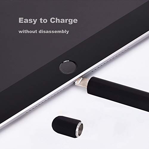 YINVA Case for Apple Pencil Grip for Apple Pencil Accessories Holder for Apple Pencil 1st Generation Cover Sleeve for Apple Pencil with Protective Nib Cover for iPad Pencil(Black)