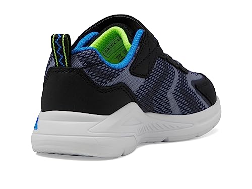 Skechers Kids Boy's Tri-Namics Sneaker, Black/Yellow/Blue, 13.5 Little Kid