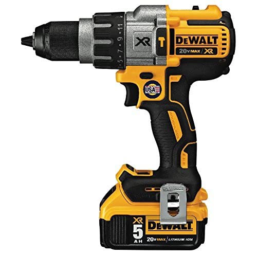 DEWALT 20V MAX XR Hammer Drill Kit, Brushless, 3-Speed, Cordless (DCD996P2)