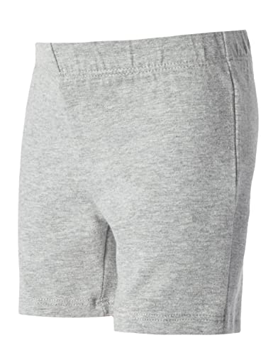 MY WAY Toddlers & Girls Bike Shorts Cotton & Spandex — Biker Shorts for Under Dresses, Cartwheel & Dance - 3 PK Black, H Grey, and White 2T
