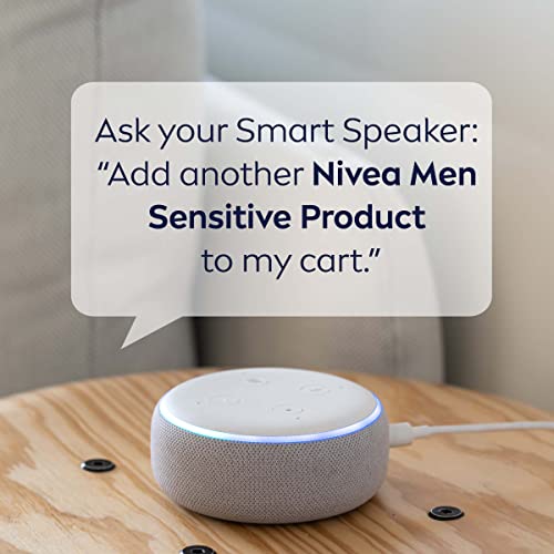 NIVEA MEN Sensitive Shave Gel with Vitamin E, Soothing Chamomile and Witch Hazel Extracts, No Drying Alcohols, 3 Pack of 7 Oz Cans