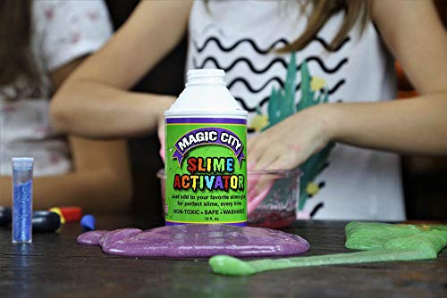 Magic City Slime Activator - Non Toxic, Just Add to Your Favorite Glue for Great Slime Every Time, Made in USA (1 Gallon)