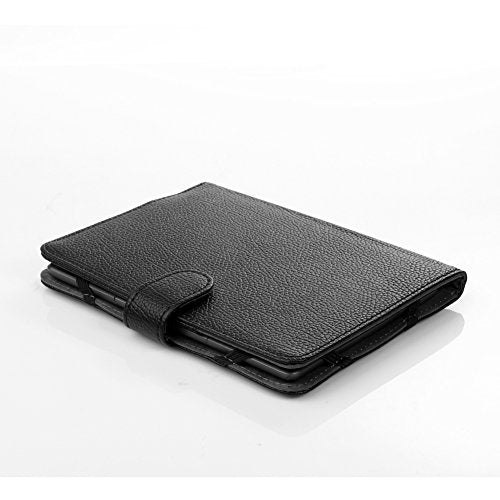 Book Style Litch Pu Leather Case Cover for 6" ebook Reader Case Cover for Sony/kobo/Pocketbook/Nook/tolino 6inch ebook Reader (Black)