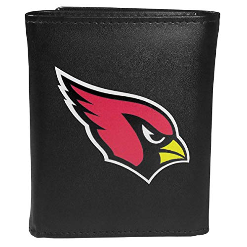 NFL Cincinnati Bengals Unisex Siskiyou SportsLeather Tri-fold Wallet, Large Logo, Black, One Size