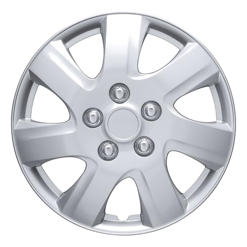 BDK Hubcaps Wheel Covers For (2006-2014) Toyota Camry 16 Inch Hubcaps Set Of 4, Snap-on Direct OEM Replacement For Toyota Camry Hubcaps 16 Inch Wheel Covers Impact-Resistant High Durability