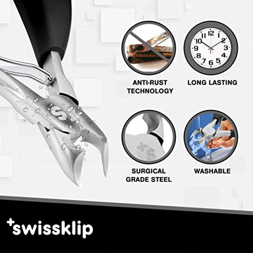 Swissklip Toenail Clippers I Heavy Duty Toe Nail Clippers I Toenail Clippers for Thick Nails I Big Toe Nail Clippers for Thick Toenails I Toenail Scissors I Heavy Duty Nail Clippers for Thick Nail (1)