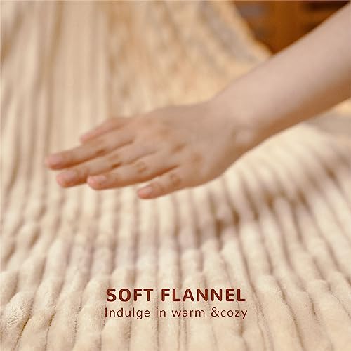 Heated Blanket 50''x60''-Soft and Comfortable Electric Throw,5 Heat Settings and 3H Auto Shut-Off Heating Blanket ETL&FCC Certification Machine Washable (Blue)