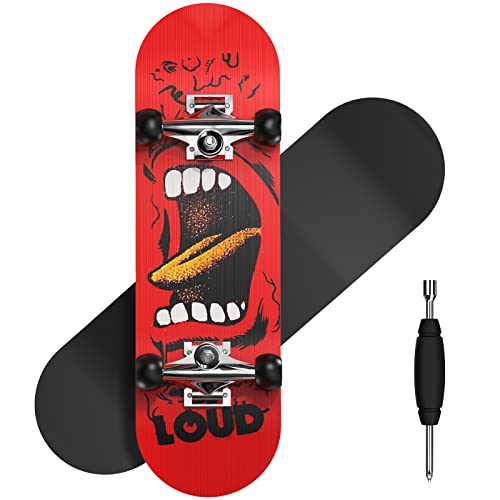 Dizywiee Finger Skateboard, Wooden FingerboardsToy with Bearing Wheel, Mini Skateboard, Birthday Gift for Boys and Girls, Size 30mm x 100mm
