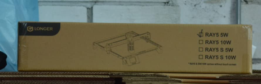 Longer RAY5 Laser Engraver, Laser Engraver 5W Output Power, 3.5” Color Touch Screen, App Offline Control, DIY Engraver Tool for Metal/Glass/Wood Engraving Area 15.75"x15.75"