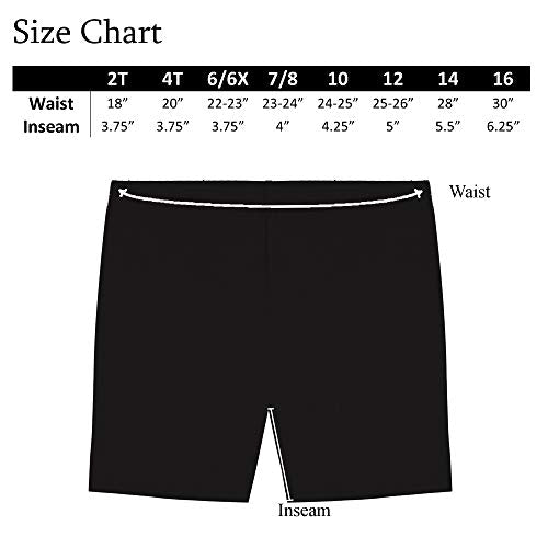 MY WAY Toddlers & Girls Bike Shorts Cotton & Spandex — Biker Shorts for Under Dresses, Cartwheel & Dance - 3 PK Black, H Grey, and White 2T