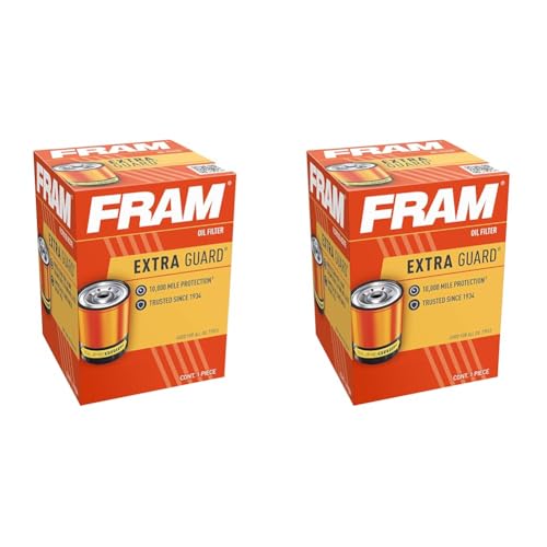 Fram Extra Guard PH3569, 10K Mile Change Interval Spin-On Oil Filter (Pack of 2)