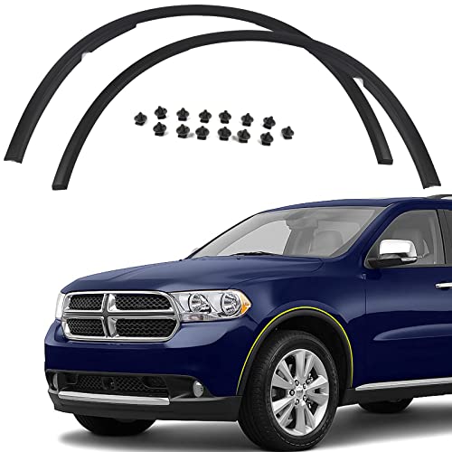 FIONE Front Wheel Arch Fender Cover Trim Moulding Molding Compatible with Dodge Durango 2011-2018 Left Driver Side Fender Flares LH 57010621AD CH1290112