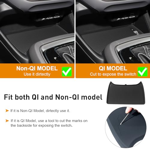 Cup Holder Inserts Liners for Subaru Crosstrek 2024 2025 Impreza Accessories, Silicone Cup Holder Mat, Car Cup Coaster Trim Non-Slip Anti-Dust Interior, Custom Door Slot Pad (8 Pcs, Black Trim)