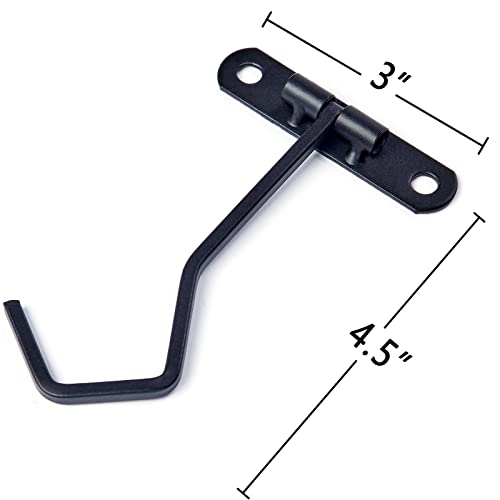 EGMEHOAD 2 Pack Banana Holder Hook Under Cabinet to Keep Bananas Fresh, Banana Hanger Under Cabinet Black 2 Pcs, Banana Hook Under Cabinet Metal