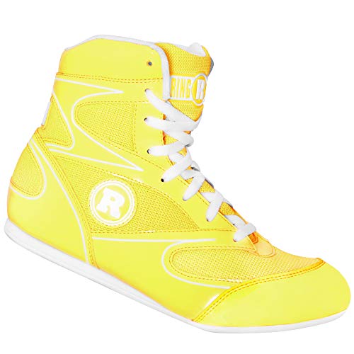 Ringside Unisex High-top Sneaker, White, 12 US Men