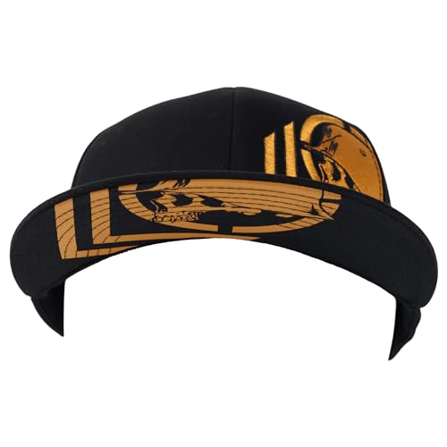 Metal Mulisha Men's Sketched Flex HAT, Black, Small-Medium