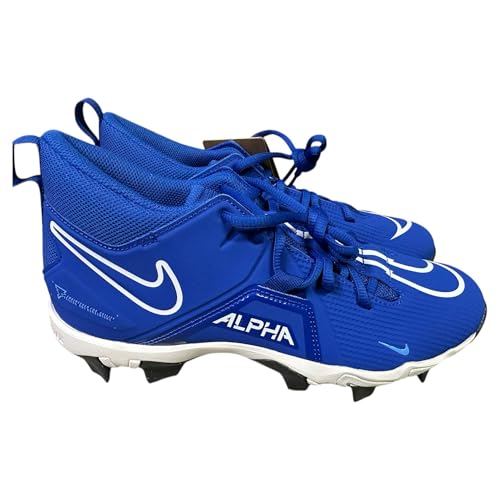 Nike Men's Alpha Menace-3 Shark Football Shoes Cleats Game Royal/University Blue/Summit White/White #CV0582-414 - Size Men's 7