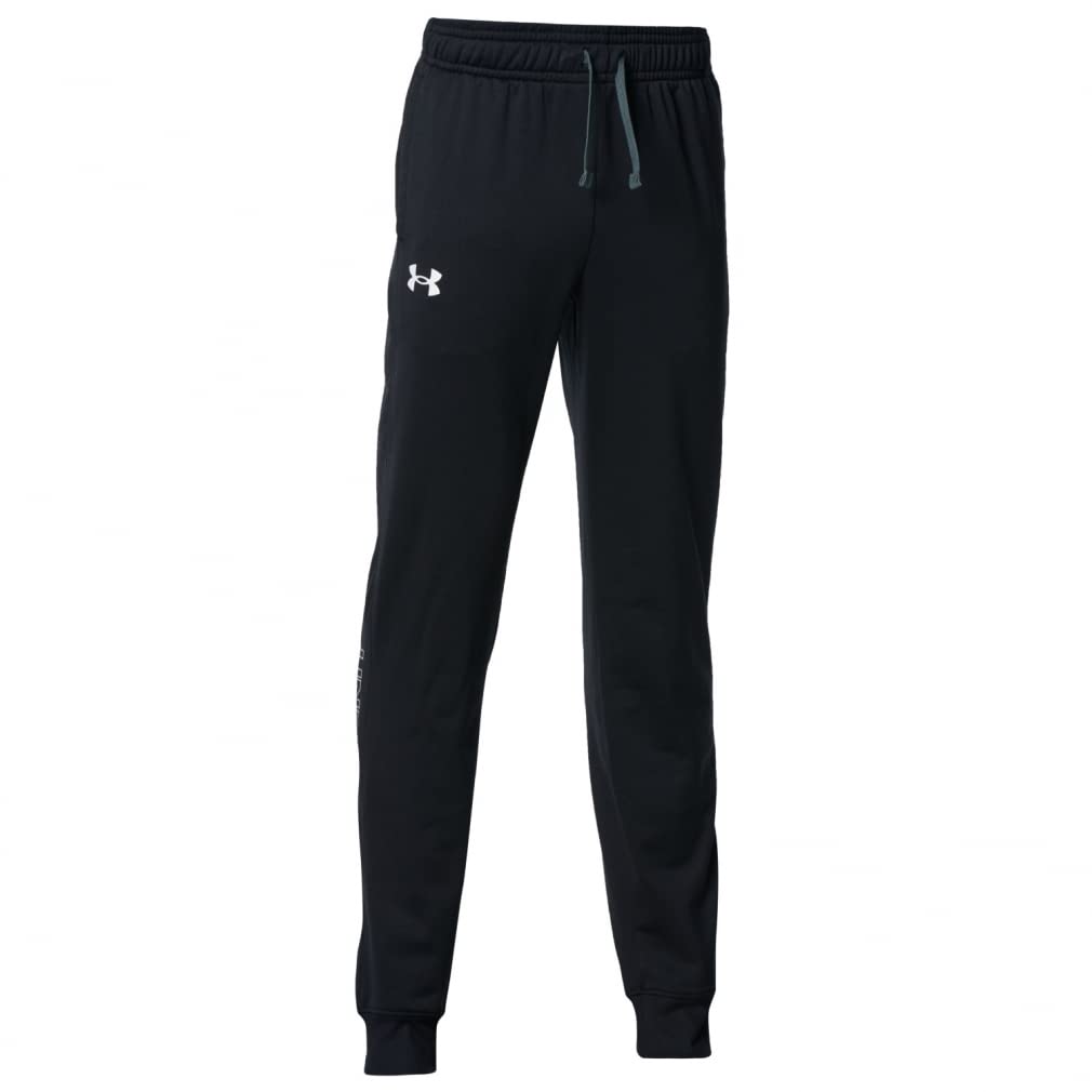 Under Armour Boys Brawler 2.0 Tapered Pants , Black (001)/White , X-Large