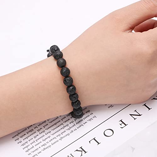 JoycuFF Long Distance Relationship Birthday Gifts For Boyfriend Men Women Him Or Her King And Queen Crown Couples Bracelets Matching Gifts For Anniversary Valentine's Day Birthday Christmas