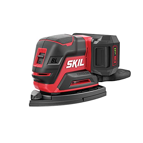 SKIL PWRCore 20 20V Brushed 5" Random Orbital Sander, Variable Speed, Includes 3pc Sandpaper, Dust Box, 2.0Ah Battery and Charger - SR6604B-10