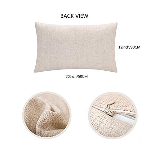 Easternprojet Hello Pumpkin Decor Lumbar Throw Pillow Covers 12x20 Inch Autumn Orange Pumpkins Waist Pillow Cases Blessed Farmhouse Thanksgiving Decor Pillow Cover for Sofa Couch