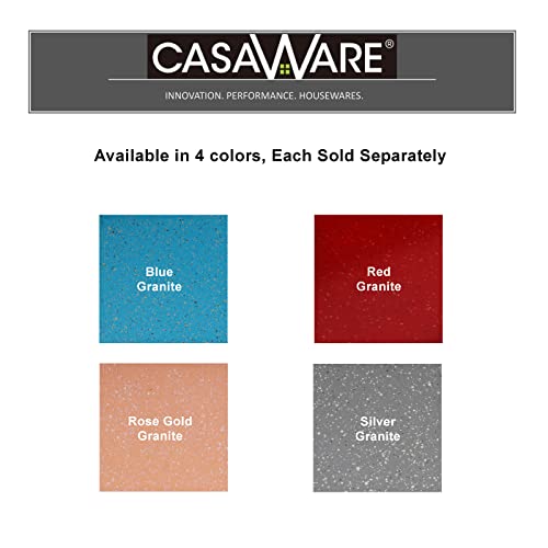 casaWare Loaf Pan 9 x 5-Inch Ceramic Coated Non-Stick, Blue Granite, standard