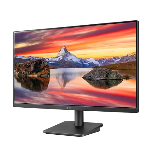 LG FHD (1920 x 1080) 24 Inch Computer Monitor, IPS, AMD FreeSync, 3-Side Borderless Design, 75Hz, 5ms, Reader Mode, Smart Energy Saving, OnScreen Control, HDMI, D-Sub, 24MP400-B, Black