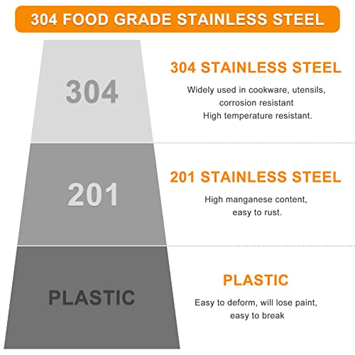 AMI PARTS Stainless Steel WB03X24818 Gas Stove Knob Replacement,Compatible with GE Stove knobs PS11729081 AP5989029 Replacement Ge Stove Knobs (Not Universal)