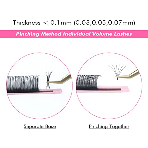 ALLOVE Classic Eyelash Extensions 0.15 DD Curl 9mm Premium Silk Individual Volume Lash Trays for Extensions Supplies Single