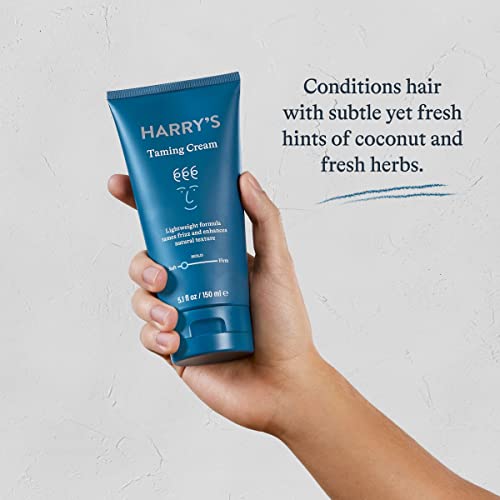 Harry's Hair Taming Cream | Lightweight & Natural Finish | 5.1 Fl Oz, 3 Pack